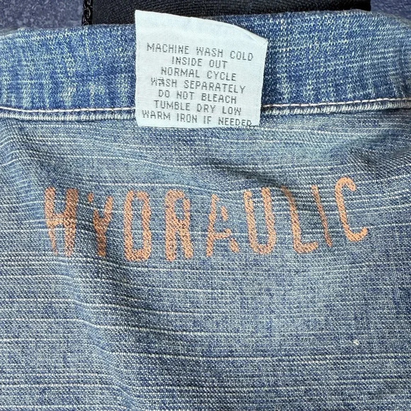 Hydraulic Fitted Denim Blazer Style Jacket, Size Small - Picture 4 of 9